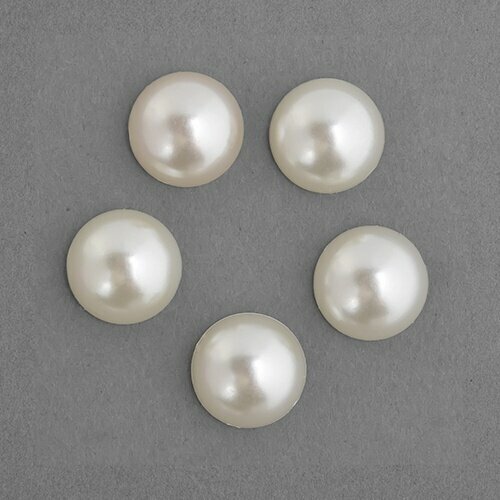 Полужемчужины TBY перламутр круг 8 мм цвет 01 молочный 500 г TBY1908-01 1093₽