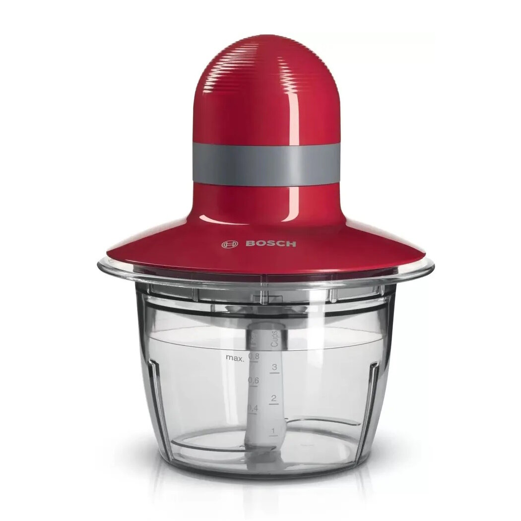 Измельчитель Bosch MMR08R2 400 Вт, чаша 800 мл, 2 насадки, красный