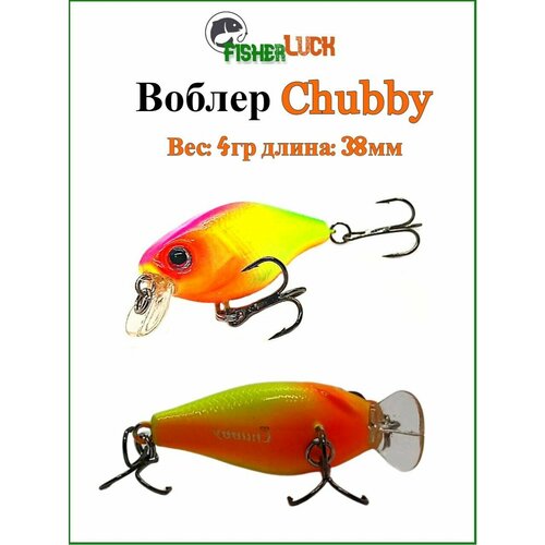 Воблер для рыбалки Сhubby 38мм 4гр