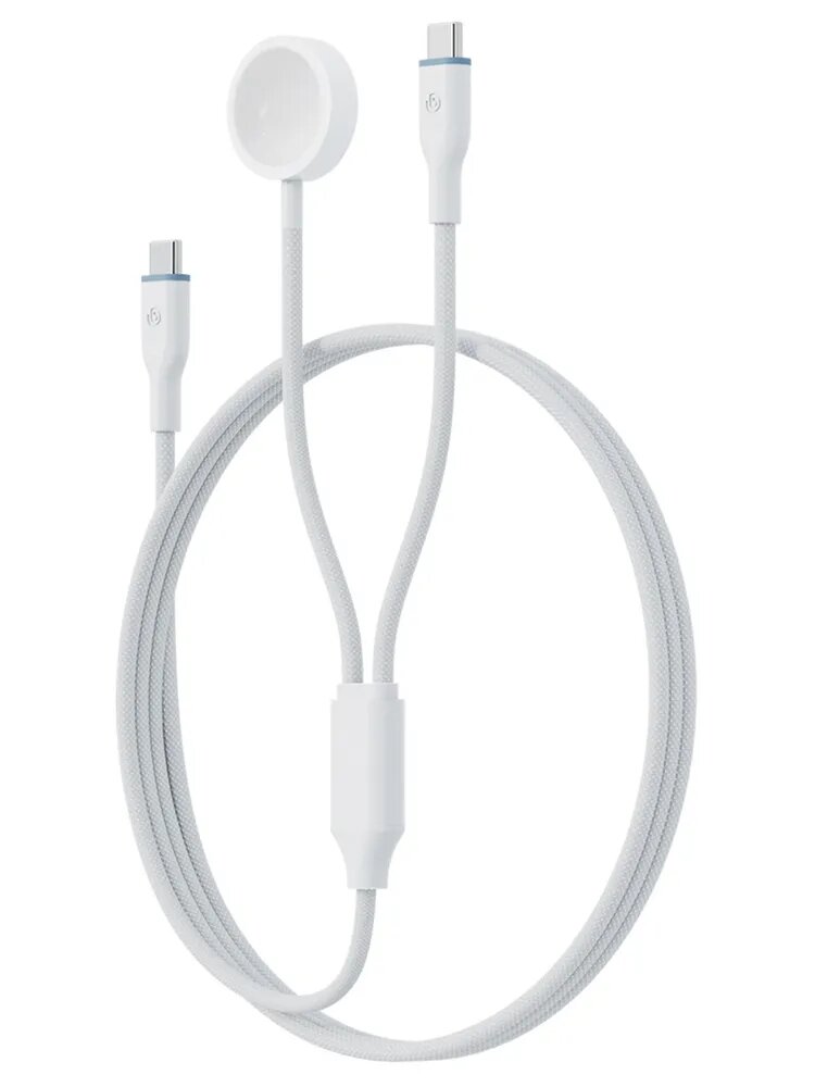 Кабель для Apple Watch EnergEA bazic GOCHARGE Cable USB-C to WATCH 1,8м. – белый (WHITE)