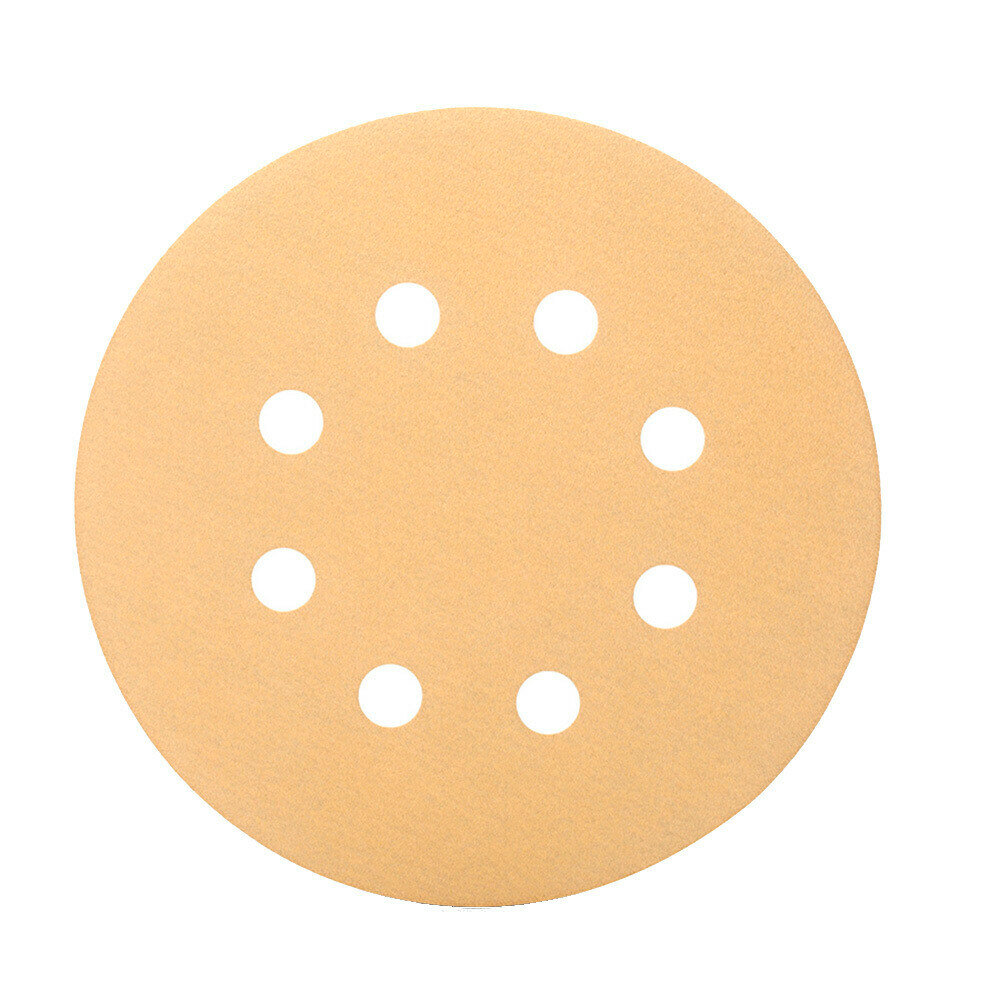 Диск шлифовальный КМ Gold d125 мм P80 на липучку бумажная основа (5 шт.)