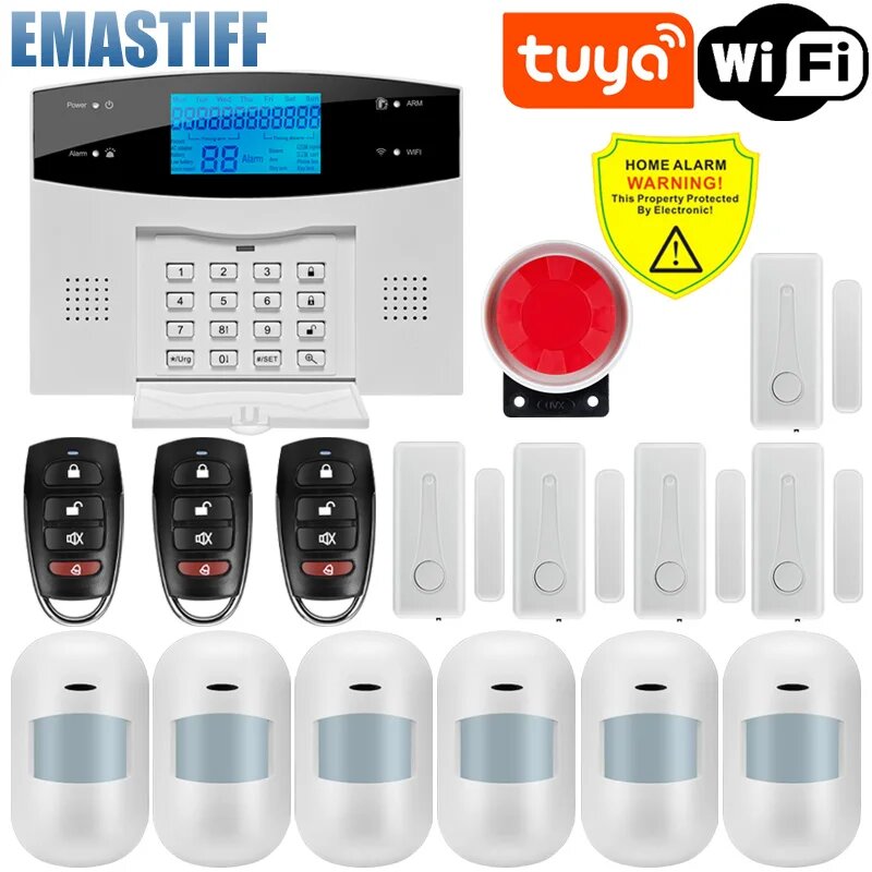 Беспроводная охранная сигнализация eMastiff для Tuya Smart Life, G2BW6