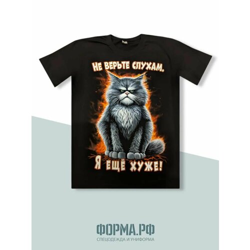 фото Футболка спортивная футболки, 1 шт., размер 48, черный