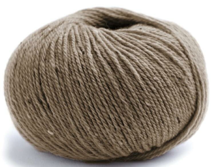 Como Tweed /Комо Твид/ пряжа Lamana (100% шерсть мериноса сверхлегкая), 25г/120м (47 твид, muscat, мускатный орех (бежевый))