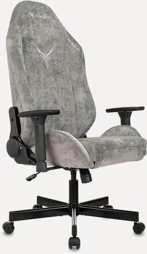 Изображение товара Кресло игровое Knight N1 Fabric серый Light-19 с подголов. крестовина металл