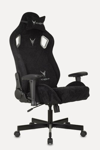 Изображение товара Кресло игровое Knight Outrider Light-20 черный с подголов. крестовина металл