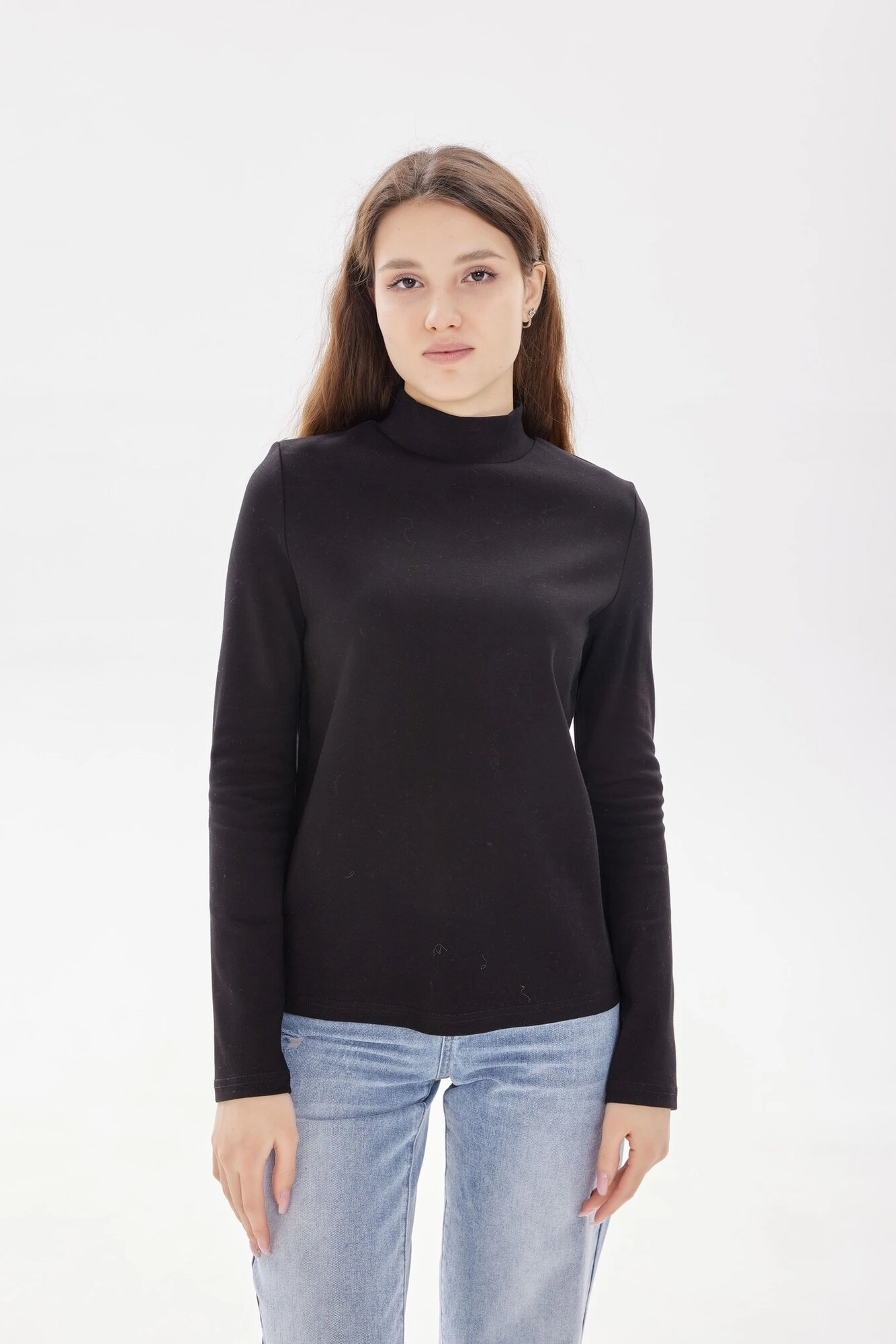 Лонгслив Selfie, размер XS, , черный — фото 1