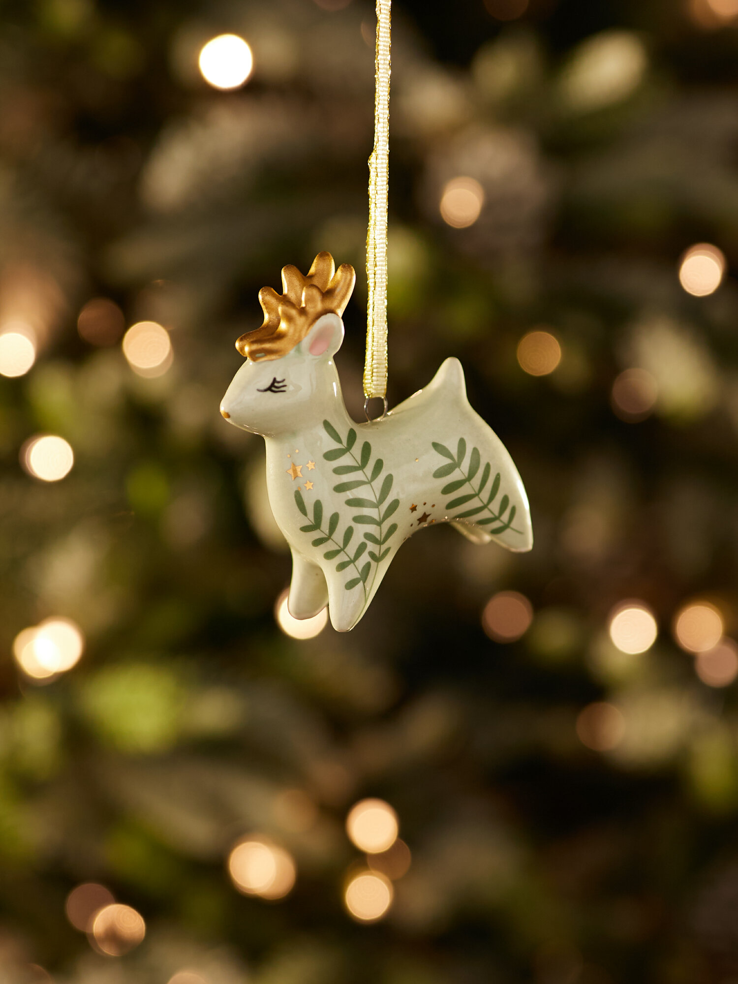 Елочные игрушки Лавка Чудес "Оленёнок", фарфор, высота 5,6 см — фото 1