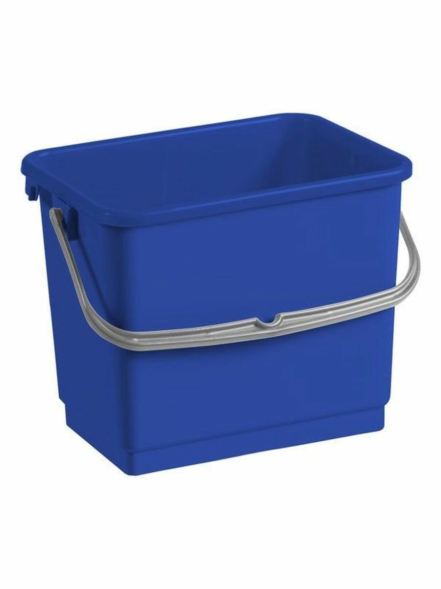 Пластиковое ведро, TTS 4 л, синее, хозяйственное, для мытья полов и уборки. — фото 1