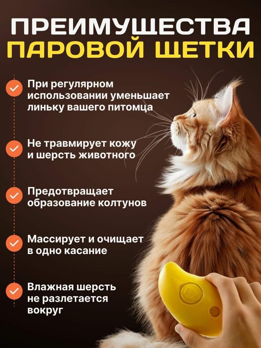 Картинки Паровая щетка для кошек
