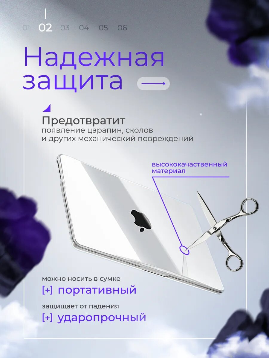 Чехол на Macbook Air 13 M2 A2681 M3 A3113 M4 A3240 — фото 1