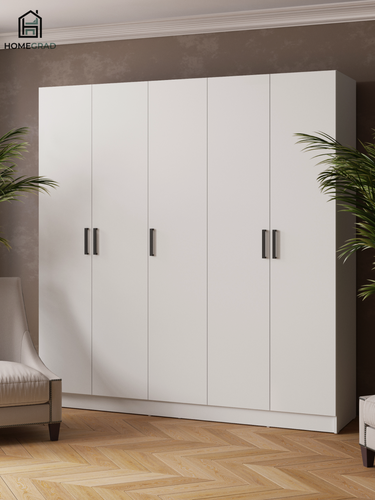 Изображение товара Шкаф для одежды HomeGrad Lars 200 см, белый, распашной, без зеркала