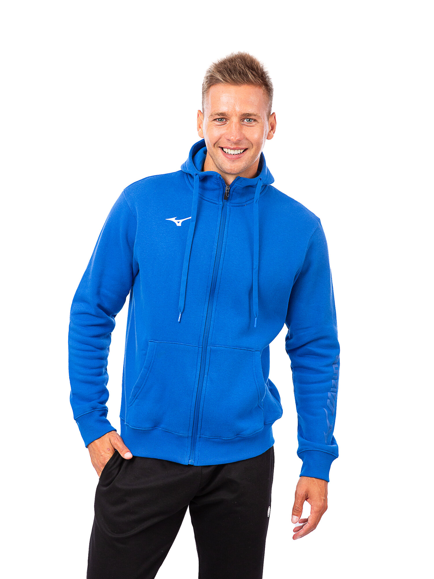 Толстовка спортивная Mizuno, размер 4XL, , синий