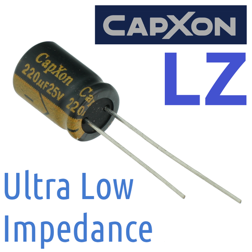 220мкФ 25В / LZ / 8х11, 5 / 105 С / конденсатор электролитический (2шт)
