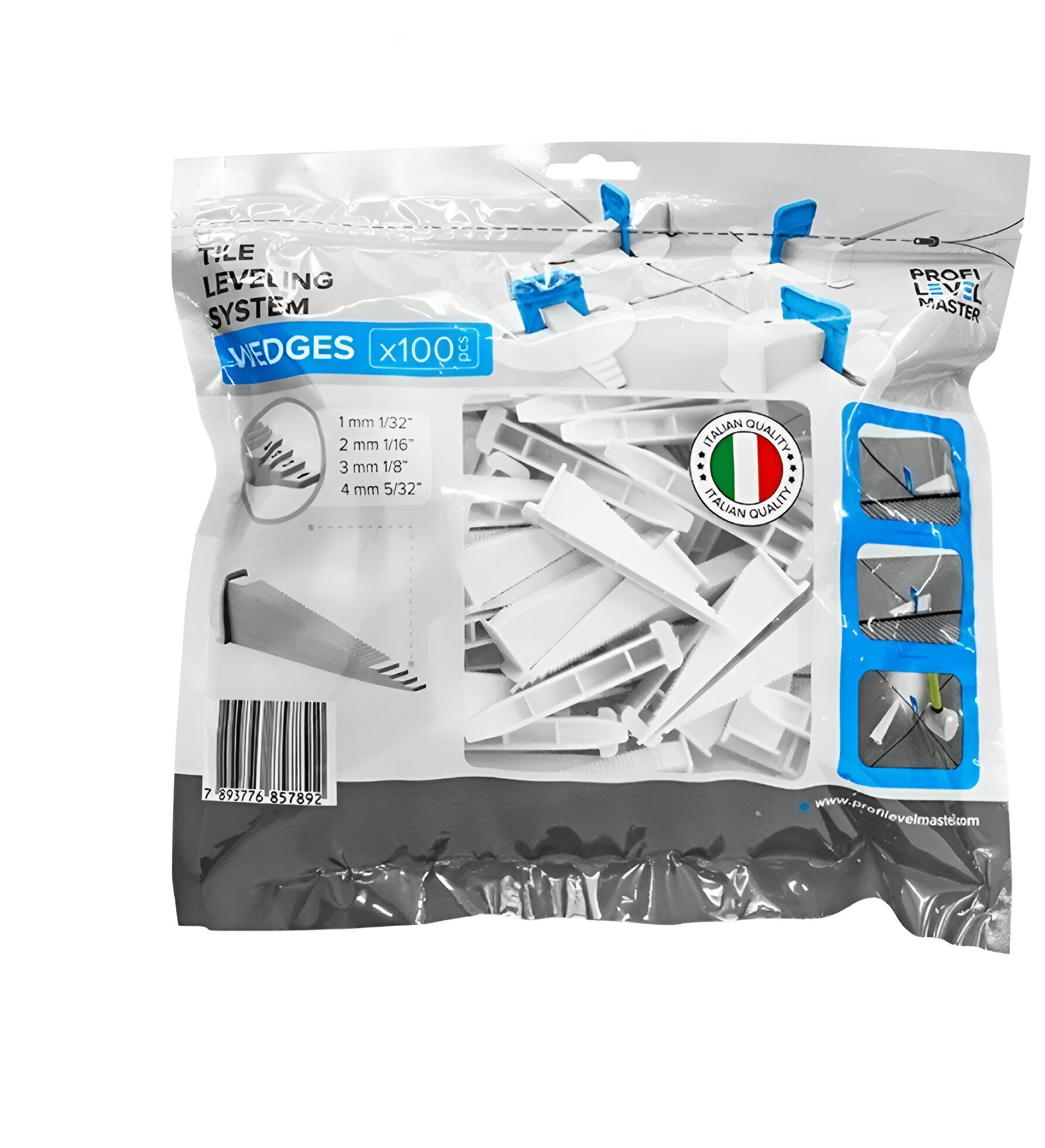 Клин Profi Level Master для керамической плитки для зажима 2 мм 100шт