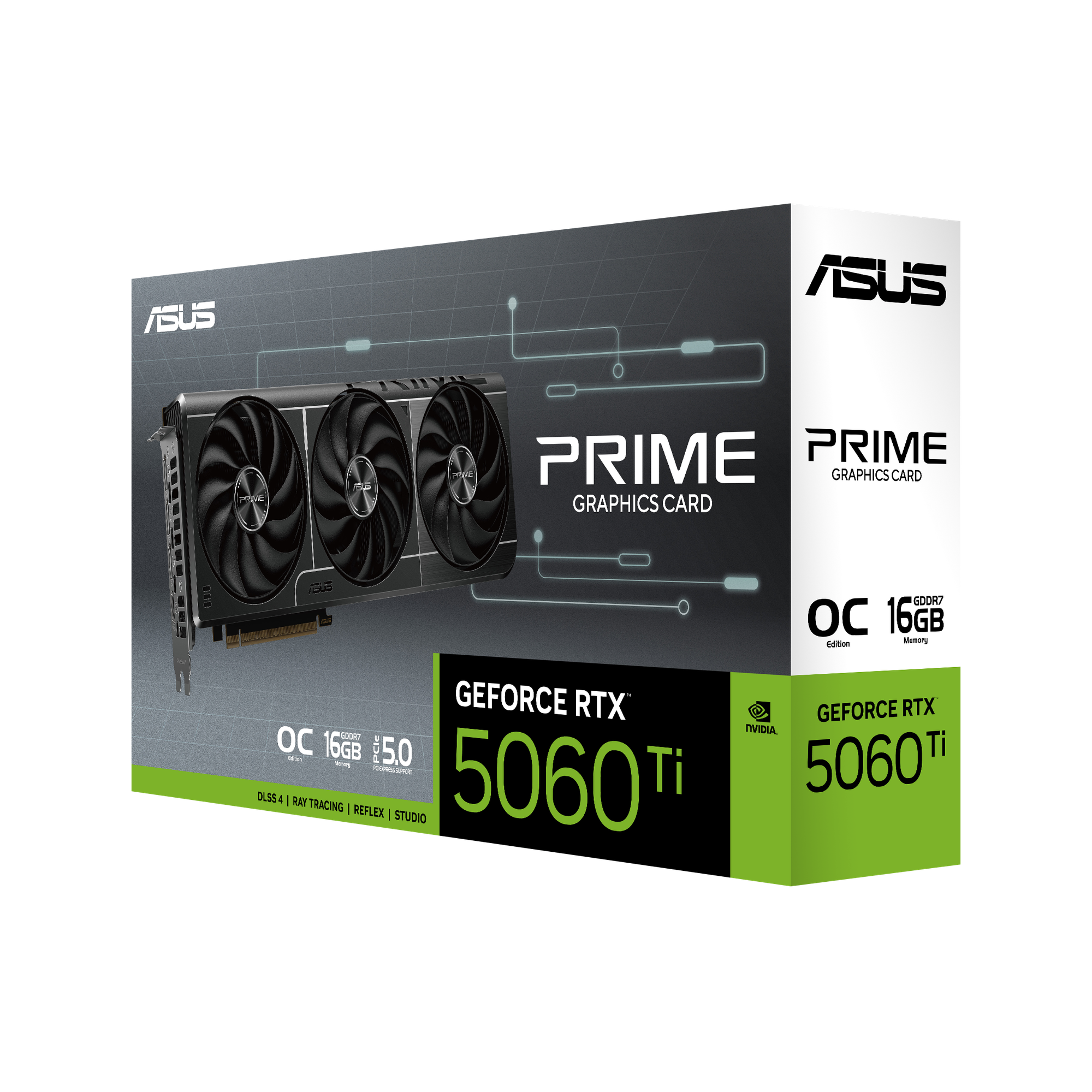 Видеокарта ASUS Prime GeForce RTX 5060 Ti OC 16G (90YV0MH2-M0NA00) — фото 1