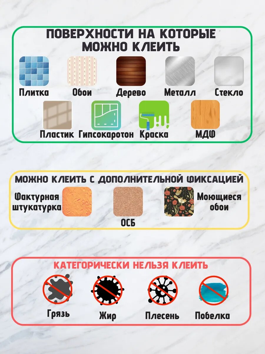 Самоклеящаяся ПВХ плитка 60х30 см 15 шт в упаковке, водостойкая "Графитовый мрамор". Легко монтируются. — фото 1