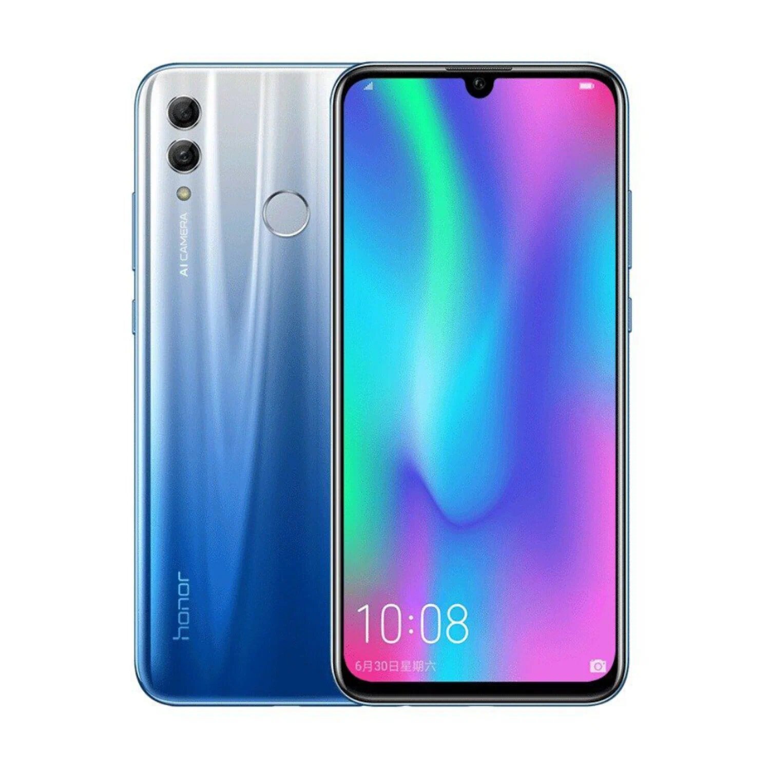 Смартфон HONOR 10 Lite 4/64 ГБ/Хонор/ Небесно-Голубой/ CN Global Rom/ без обновления Android/Без NFC