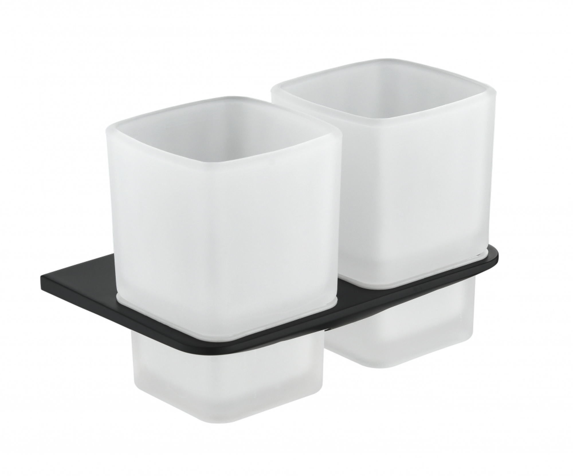 Настенный стакан двойной Grocenberg AC0056BL, материал латунь