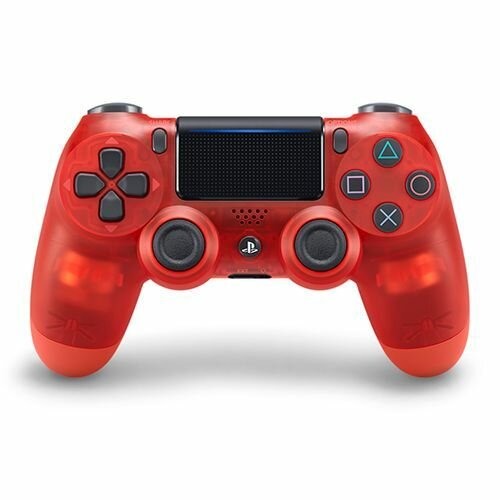 Джойстик, Беспроводной Геймпад для PS4/DualShock 4, прозрачный красный, logo