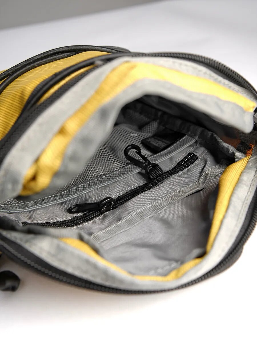 Сумка спортивная Hard Times21х21 см, желтый, черный — фото 1