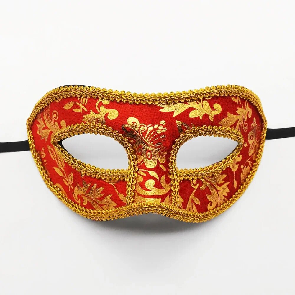 Мужская полумаска carnival mask Red