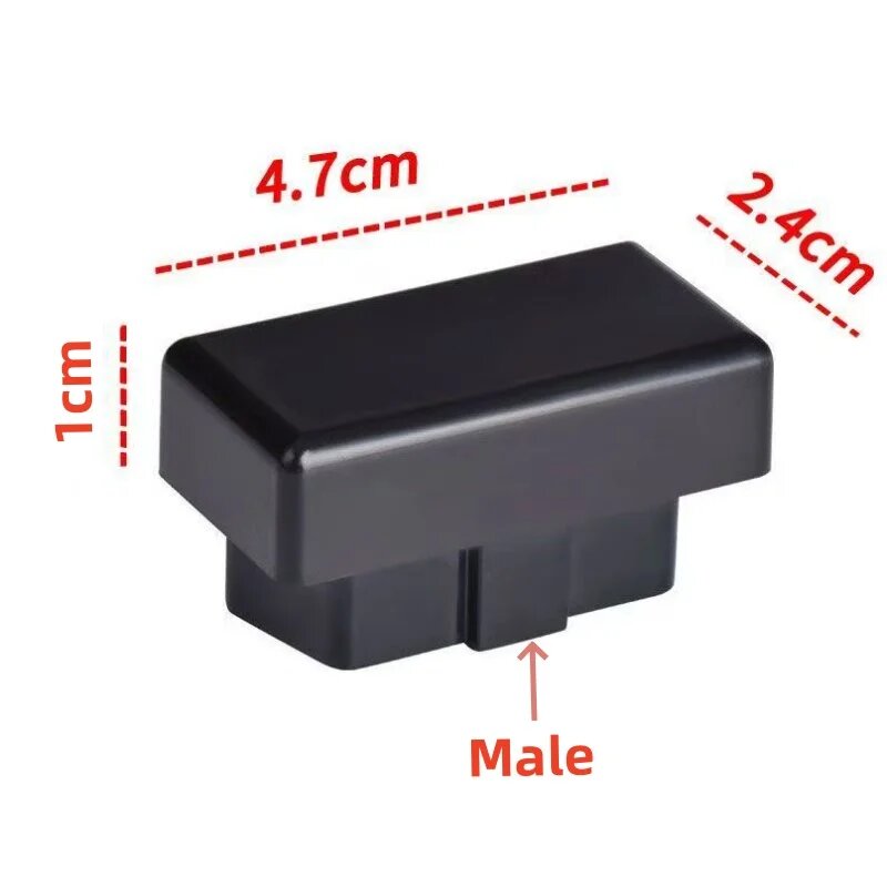 J1962 Пылезащитный разъем OBD Беспыльная крышка OBD2 Пылезащитный колпачок для защиты цепи автомобильного интерфейса OBDII, ST-SOG-001