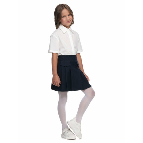 фото Школьная блуза letty, размер 164, белый