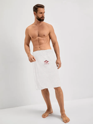 Изображение товара Килт Мужской банный махровый Спартак Москва Белый