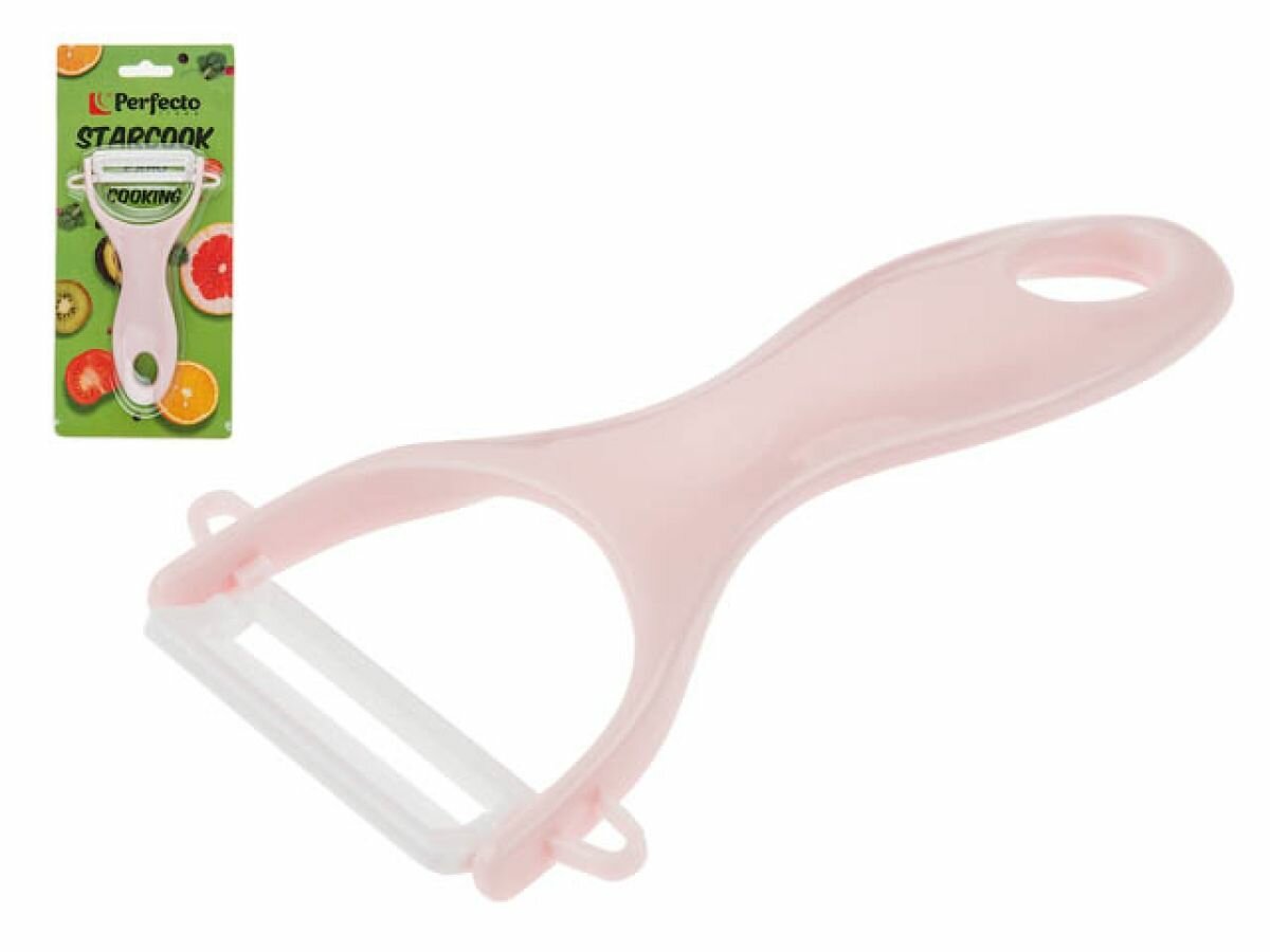 Овощечистка ручная PERFECTO LINEA серия Starcook розовый 21-002001 — фото 1