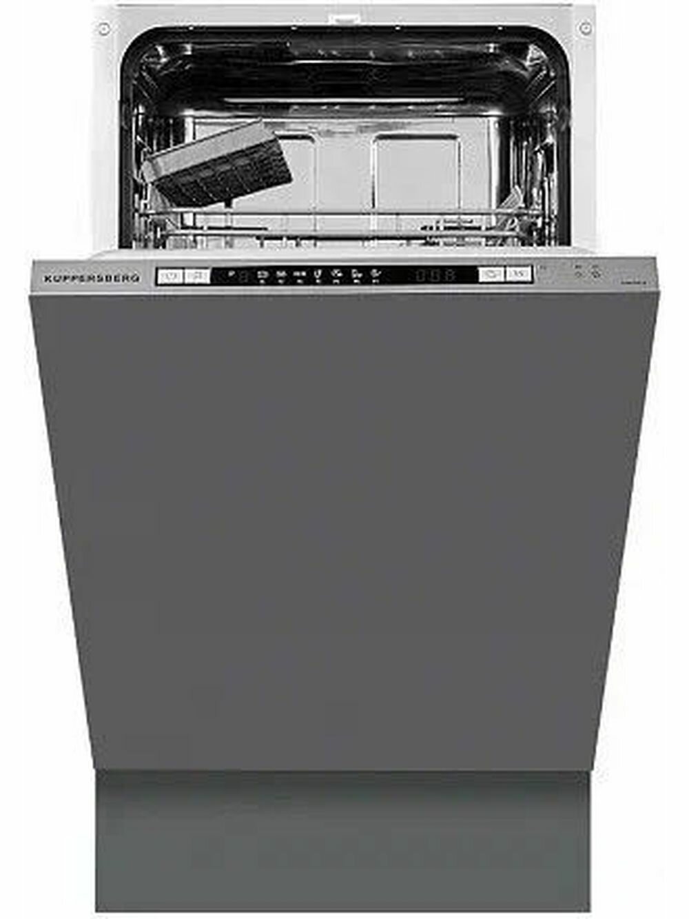 Посудомоечная машина Kuppersberg GSM 4572, встраиваемая, 45 см, узкая, 10 комплектов, электронное управление, класс A++