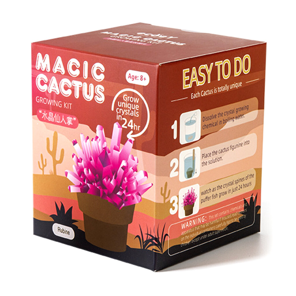 Kids Mni Crystal Cactus Study Аксессуары Обучающие для Игры Забавная Настольная Игрушка Лучший Подарок