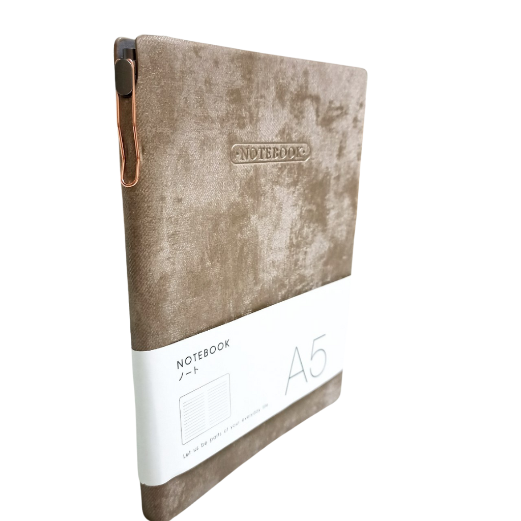 Блокнот Notebook А5, мягкая тканевая обложка, 100 страниц. Let us be parts of your everyday life — фото 1