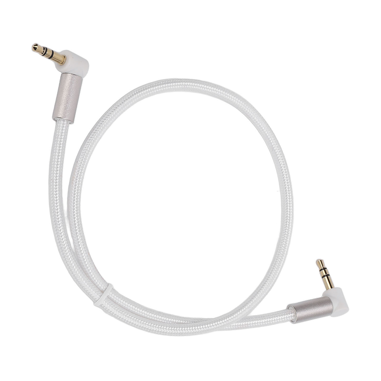 Стерео AUX кабель 3.5mm, угловой, 1.5 м, с золотым покрытием, для TVs и DVD, высокая передача звука