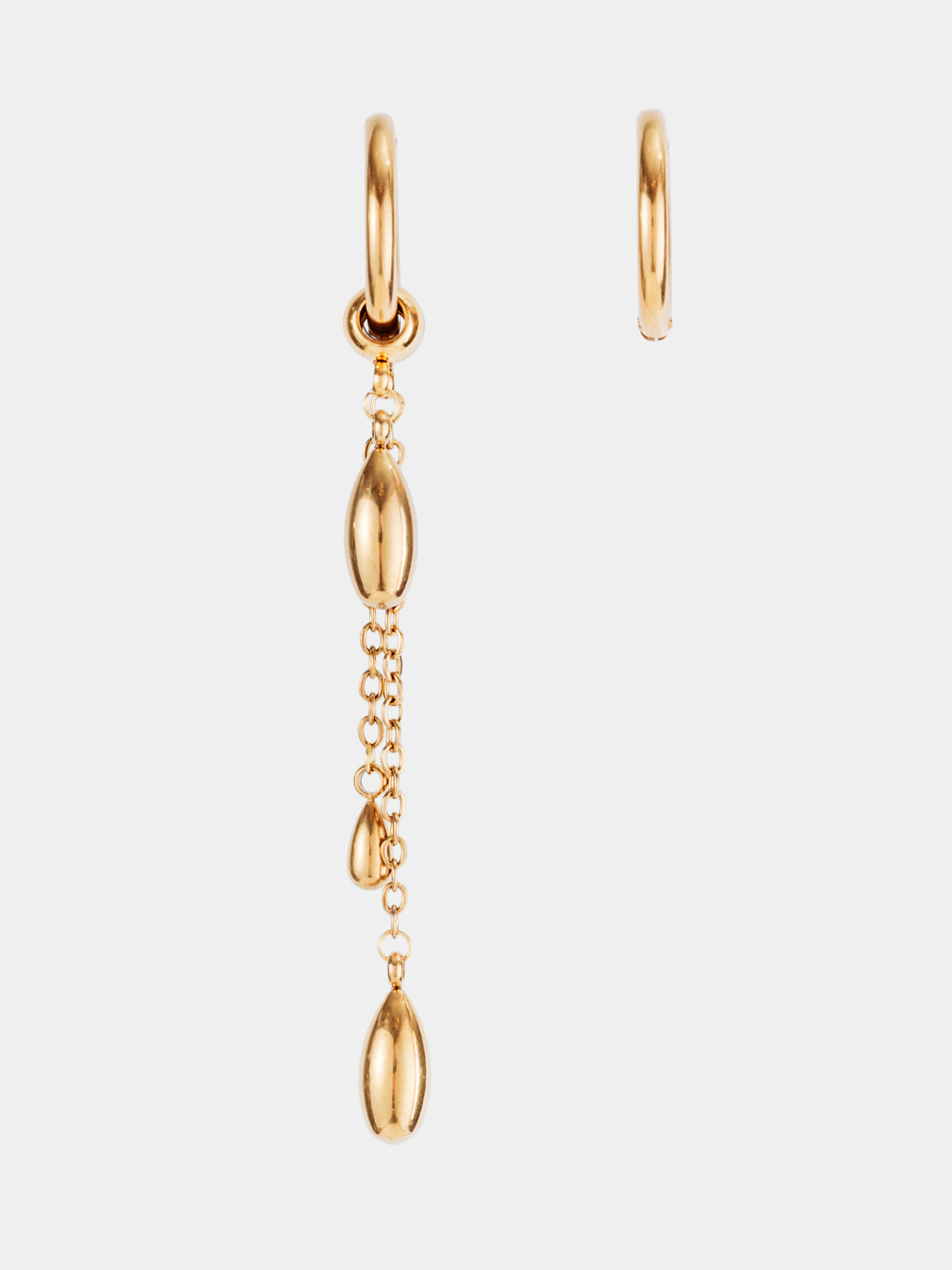 Серьги-трансформеры RESURS, золотой — фото 1