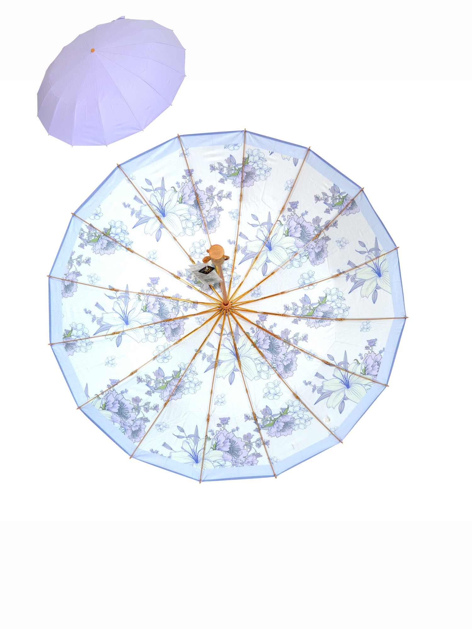 Зонт Ame Yoke, сиреневый — фото 1