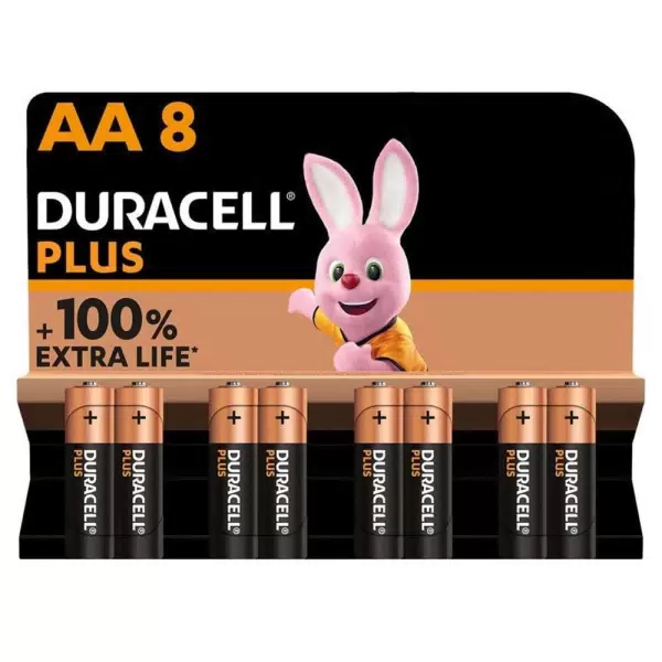 DURACELL PLUS AA BL8 (8) шт. в блистере, батарейка щелочная 1.5 V