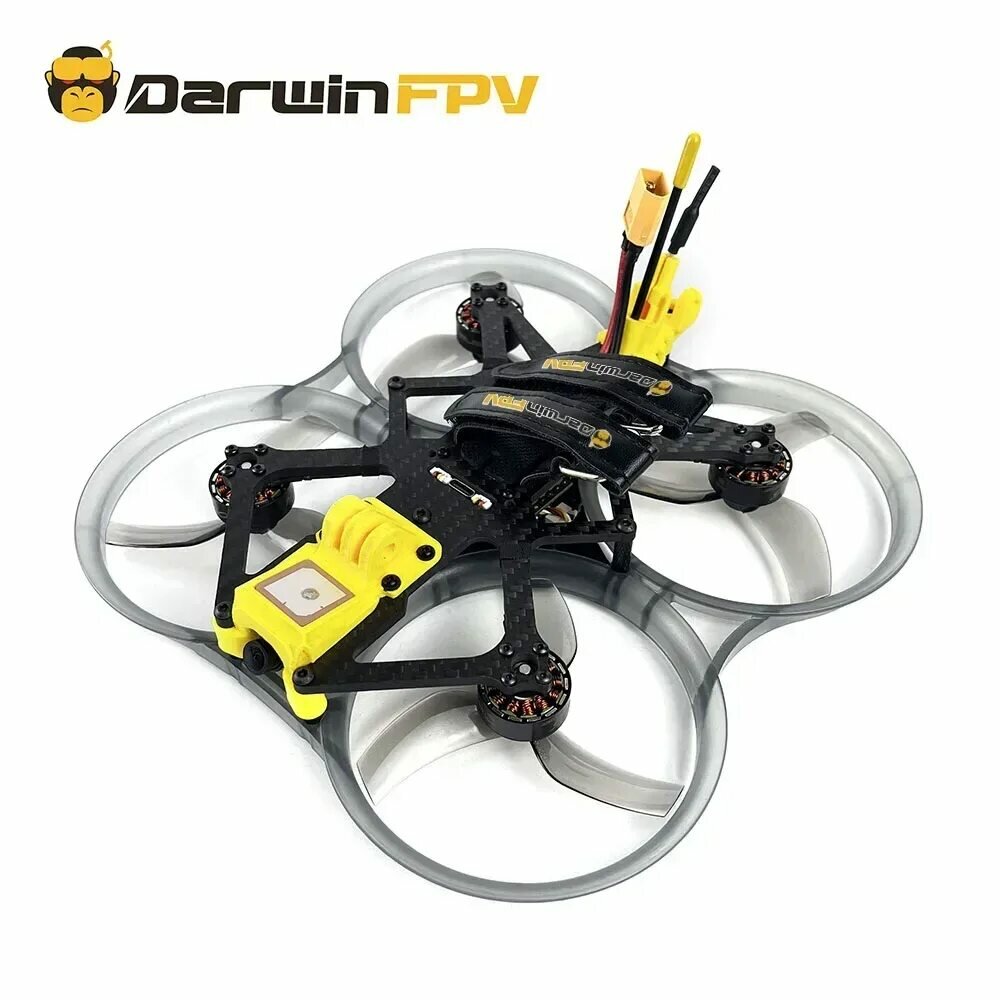 Квадрокоптер DarwinFPV "CineApe35", с камерой, аналоговый, ELRS