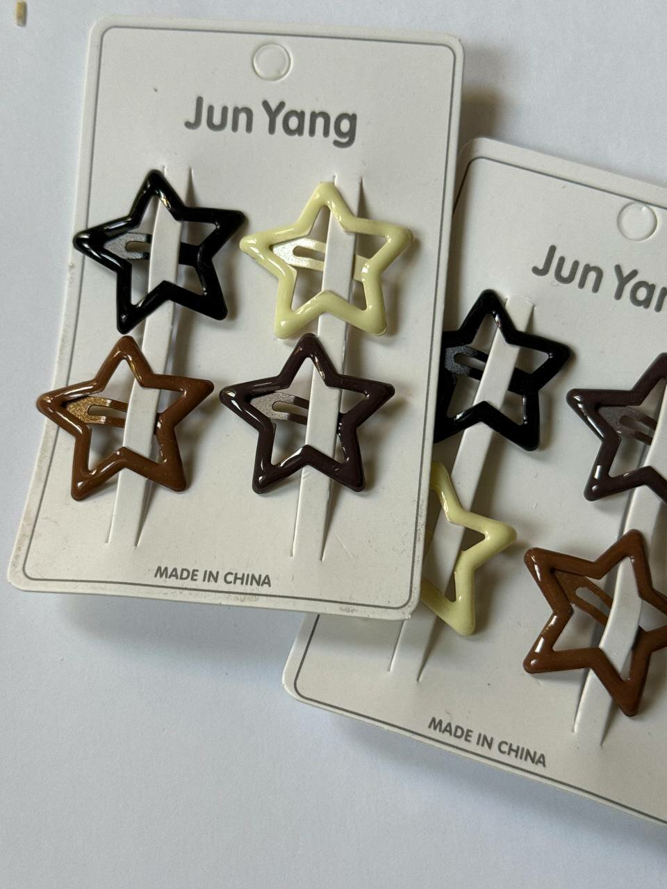 Набор заколок "Клик-клик", металл, для девочек, в комплекте 4 шт.