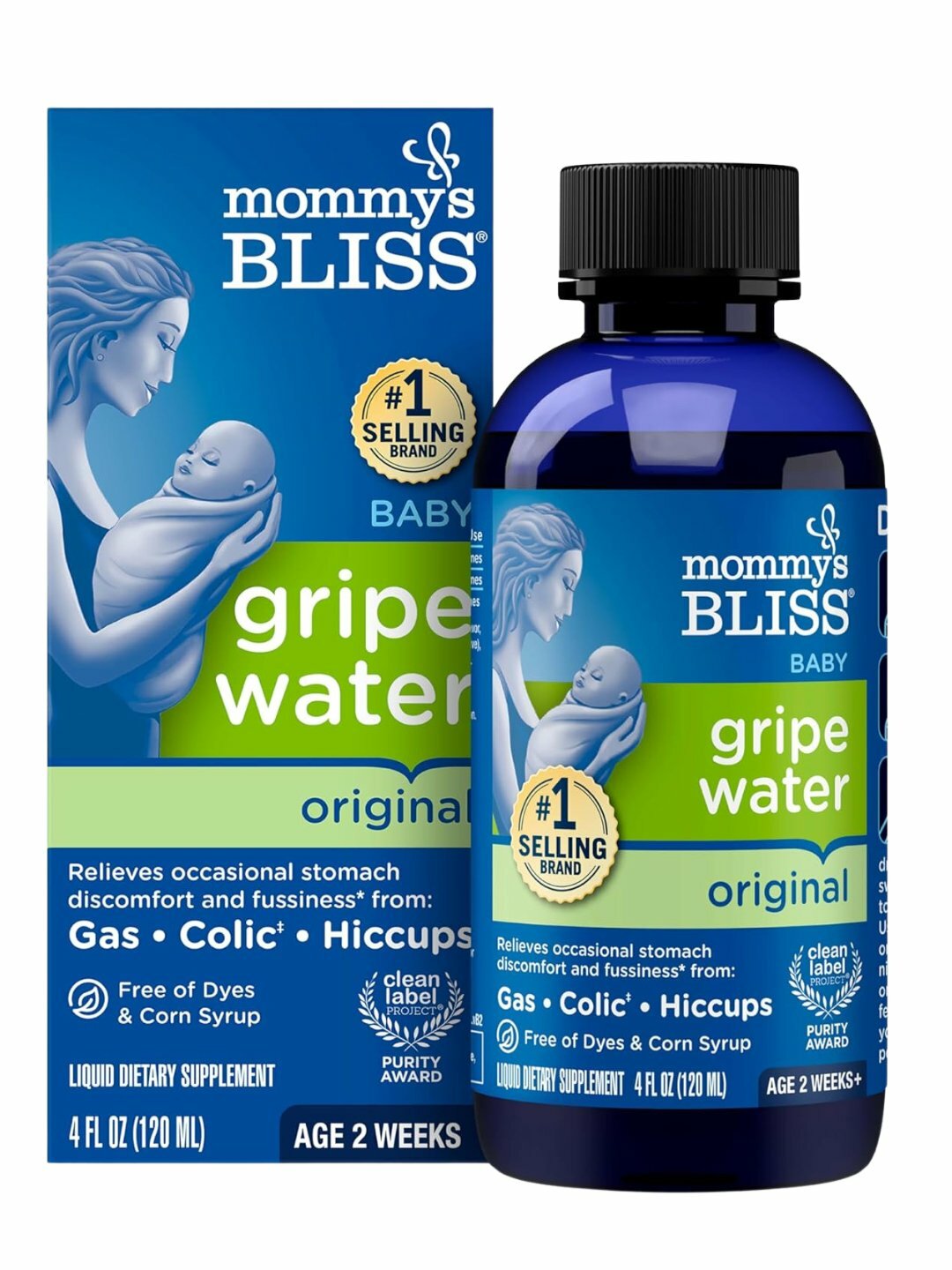 Жидкая пищевая добавка Mommy’s Bliss "Gripe Water", от колик, для младенцев