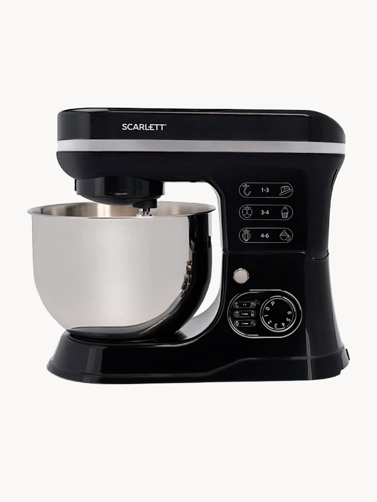 Планетарный миксер SCARLETT SC-SM10S52 с 6 режимами и чашей 5.2 л