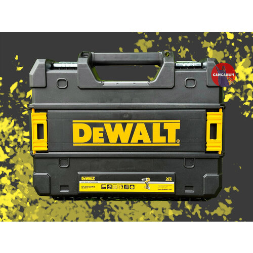 фото Дрель-шуруповерт dewalt dcd800m2t, от аккумулятора, 20в, 2 акб и зу, кейс