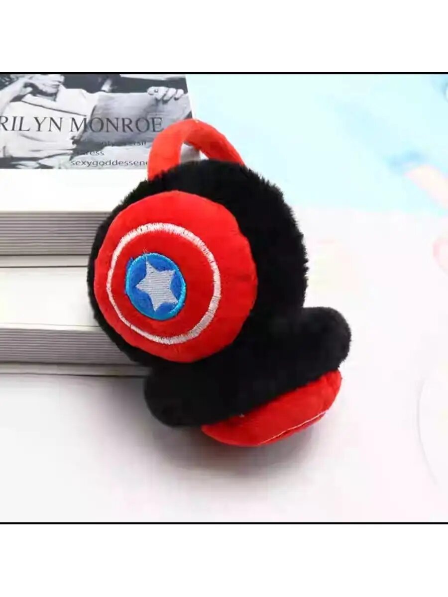 Наушники  для взрослых и детей, размер 3-14 лет, красно-коричневый — фото 1