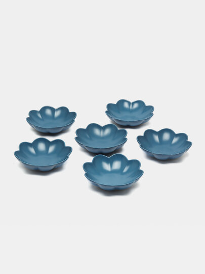 Блюдца "HAPPY KITCHEN", керамические, с цветочными фигурками — фото 1