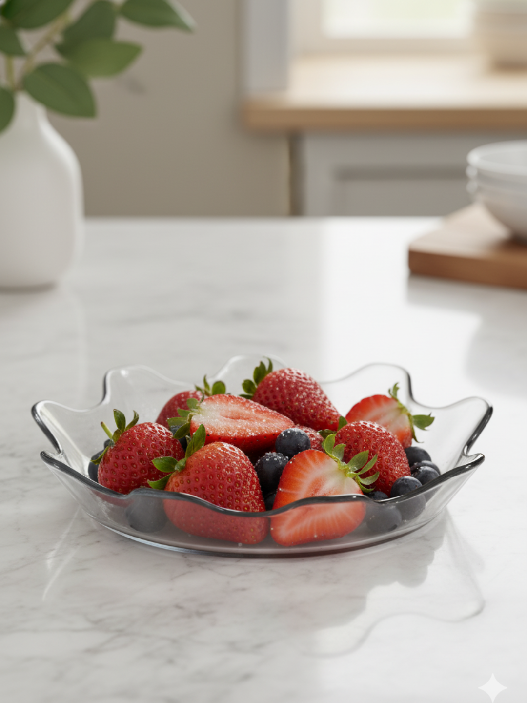 Тарелка PASABAHCE PATISSERIE 1044200 стеклянная сервировочная, диаметр 320 мм