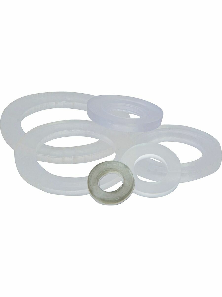 Набор сантехнических прокладок "Сантехник" из ПВХ №3+, MasterProf — фото 1