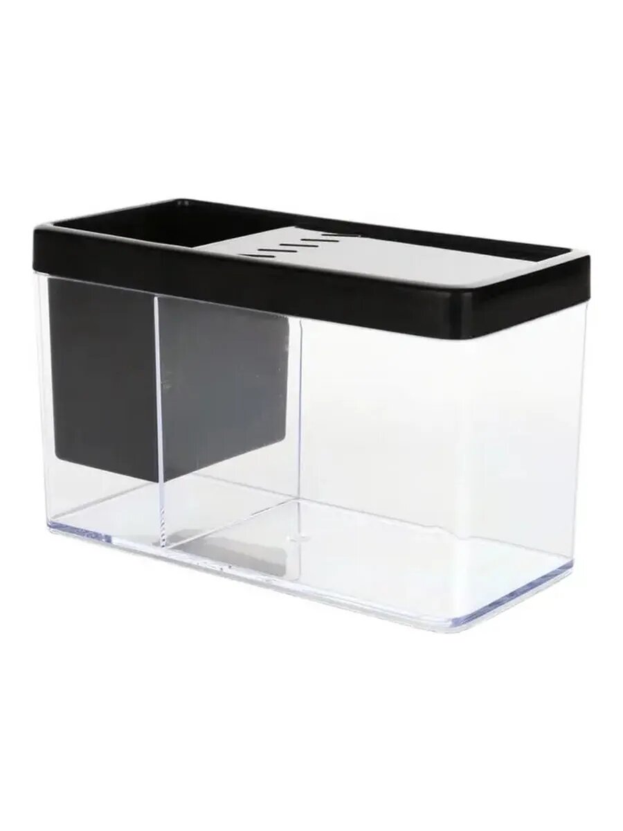 Стильный настольный аквариум с отсеком