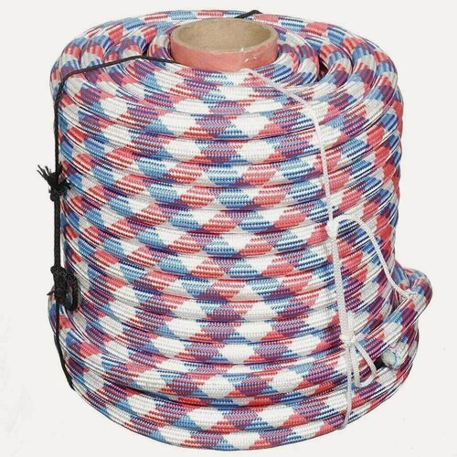 Изображение товара Шнур плетеный 18 мм с сердечником, 50 м, 18В 810, 15с023, многоцелевой канат для бытовых и монтажных работ