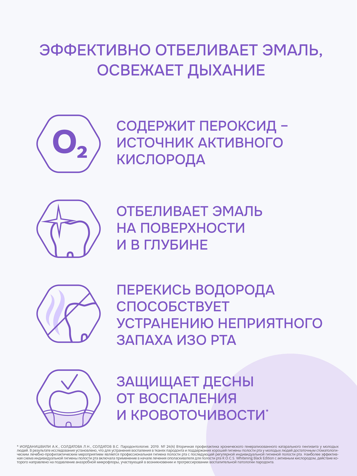 Ополаскиватель для полости рта R.O.C.S. Black Edition, 400 мл — фото 1