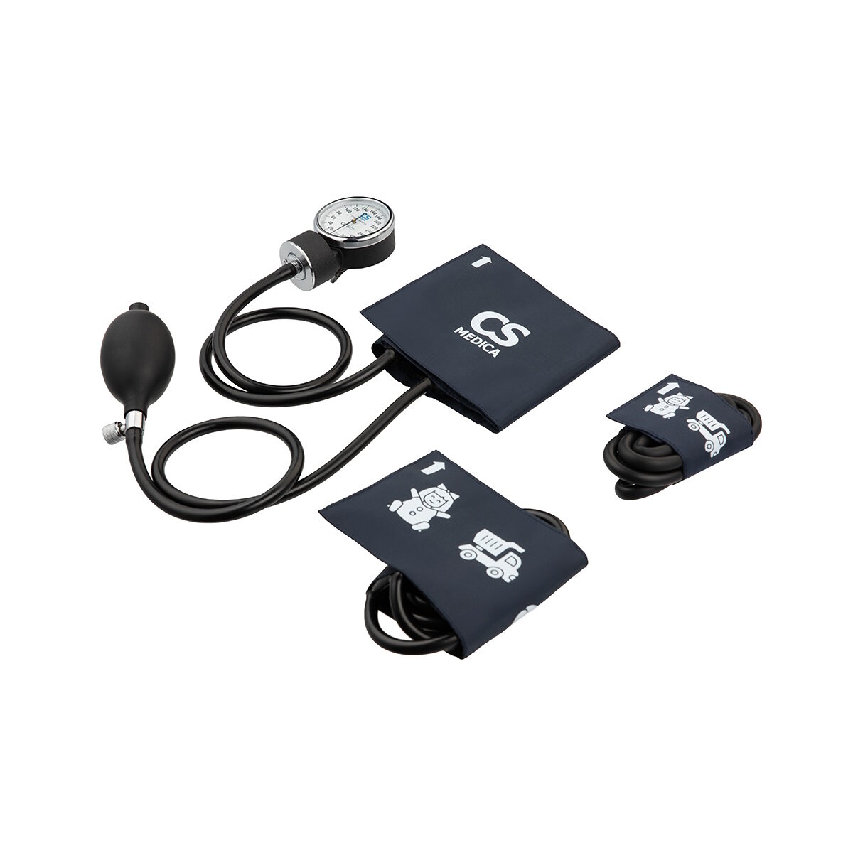 Тонометр механический CS Medica CS-106 KIDS 3 (в комплекте 3 манжеты)